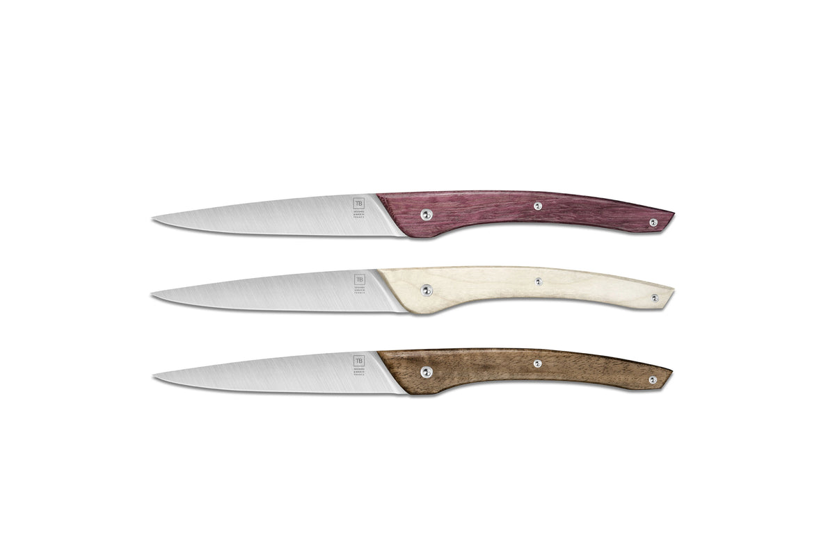 Set de 6 Couteaux de Table - Auguste - Manche naturel