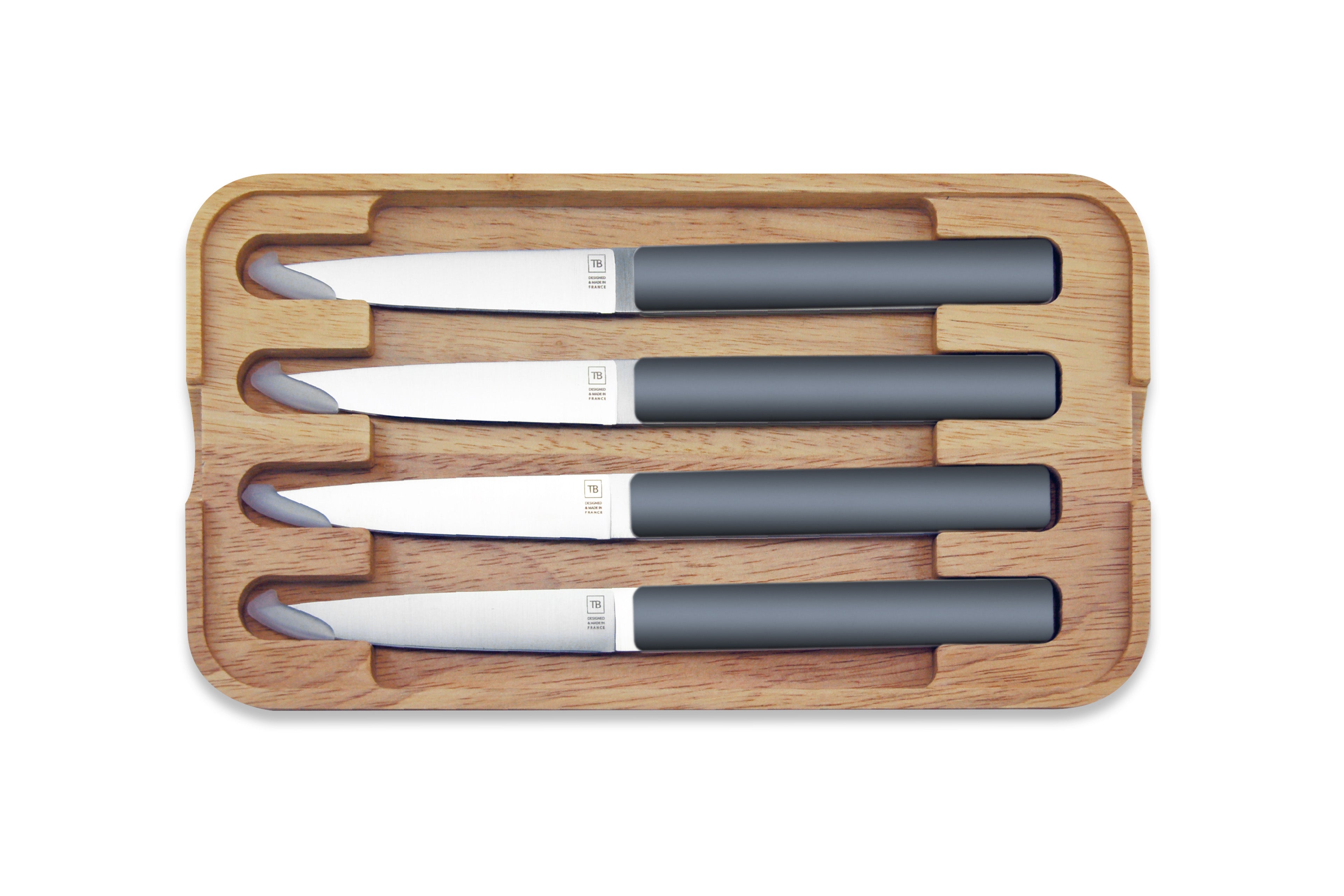 Coffret 4 couteaux de table Hector Ardoise