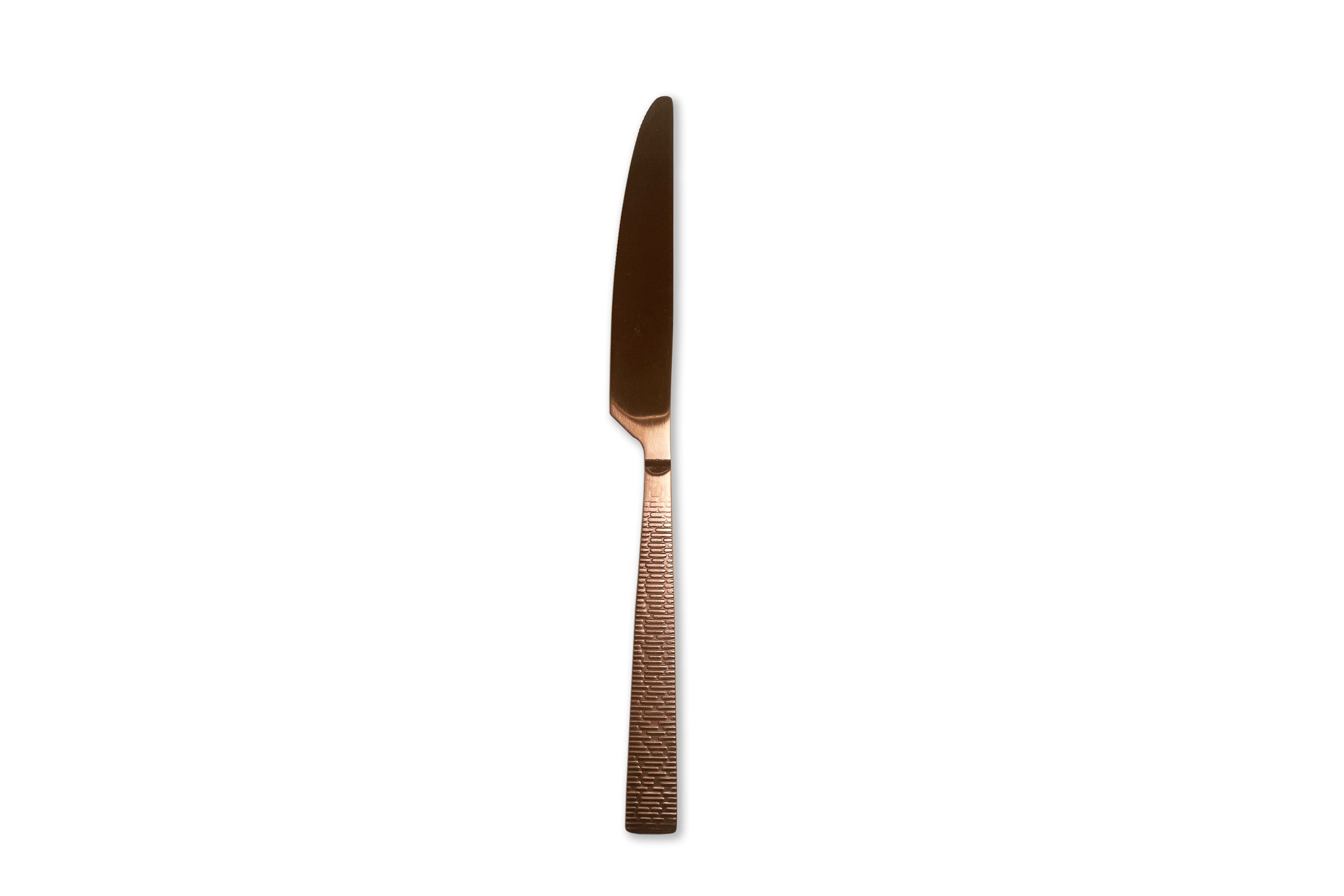 Ecorce couteau de table cuivre
