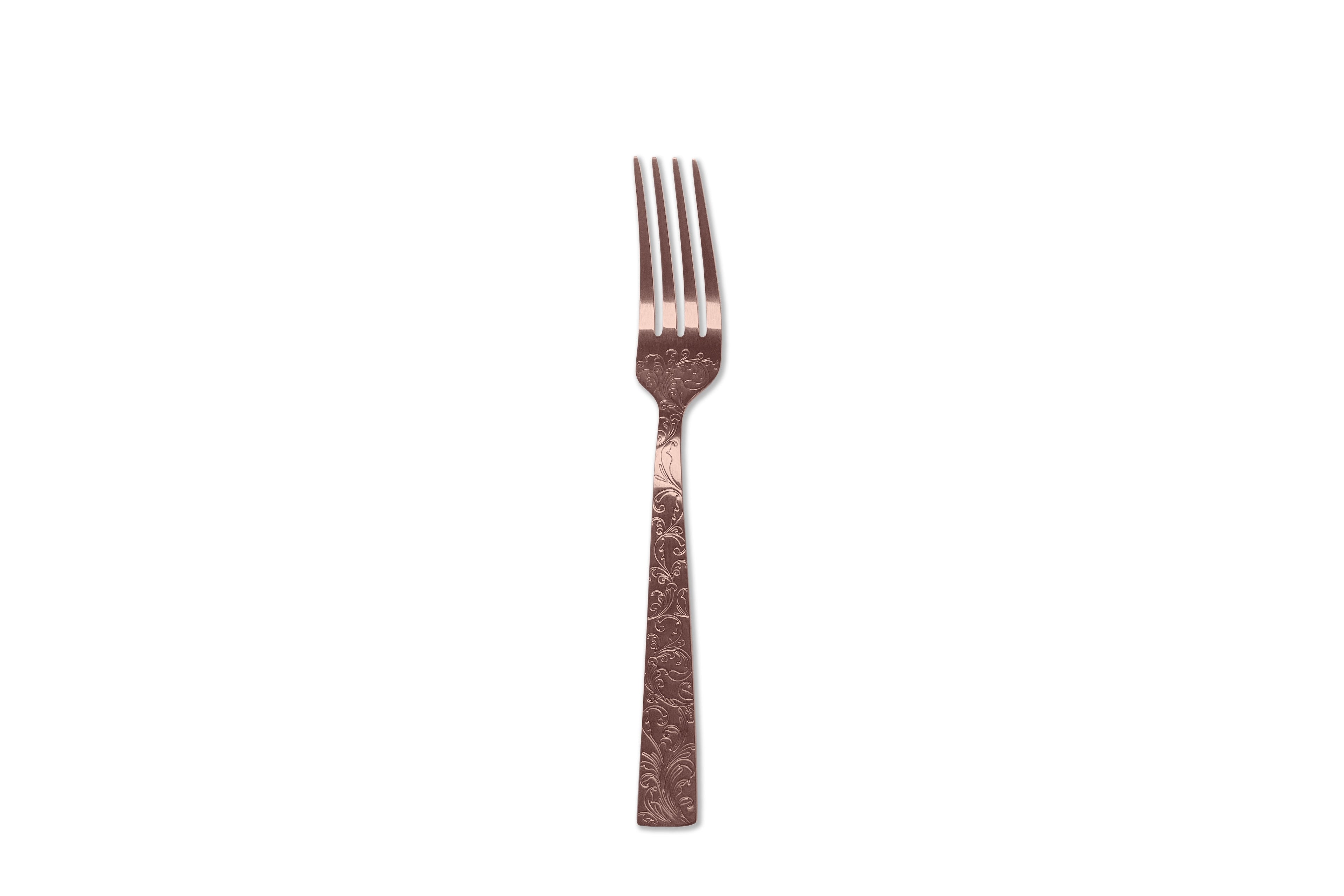 fourchette arabesque cuivre