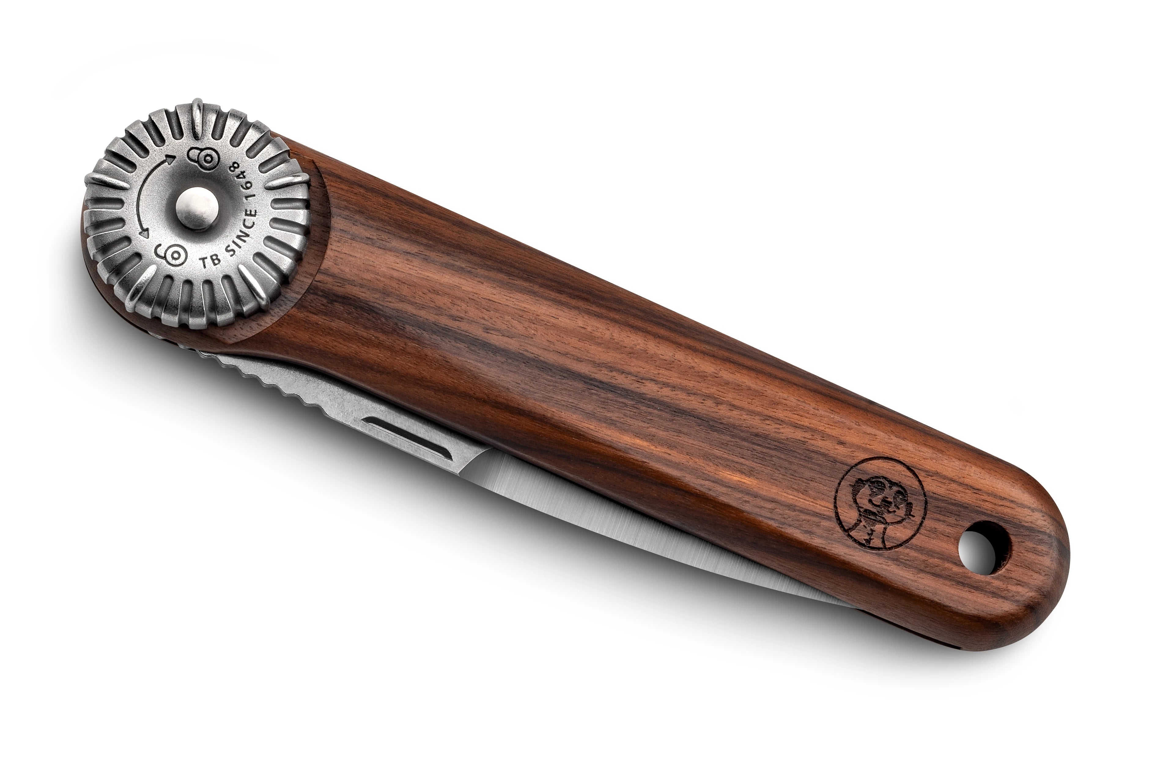 Couteau Suricate palissandre fermé bois foncé