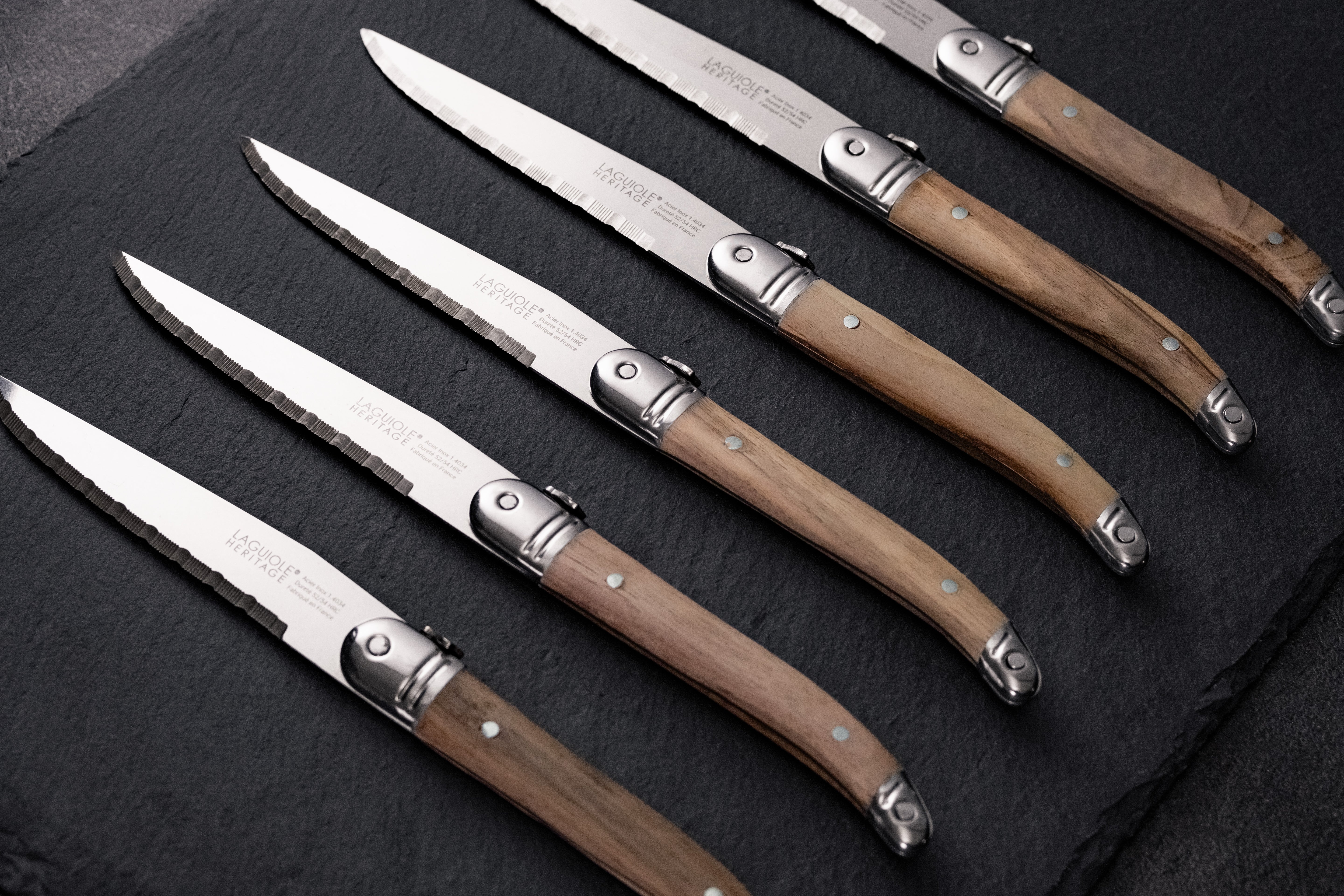 Coffret de 6 couteaux - Bois<br/>Laguiole Héritage