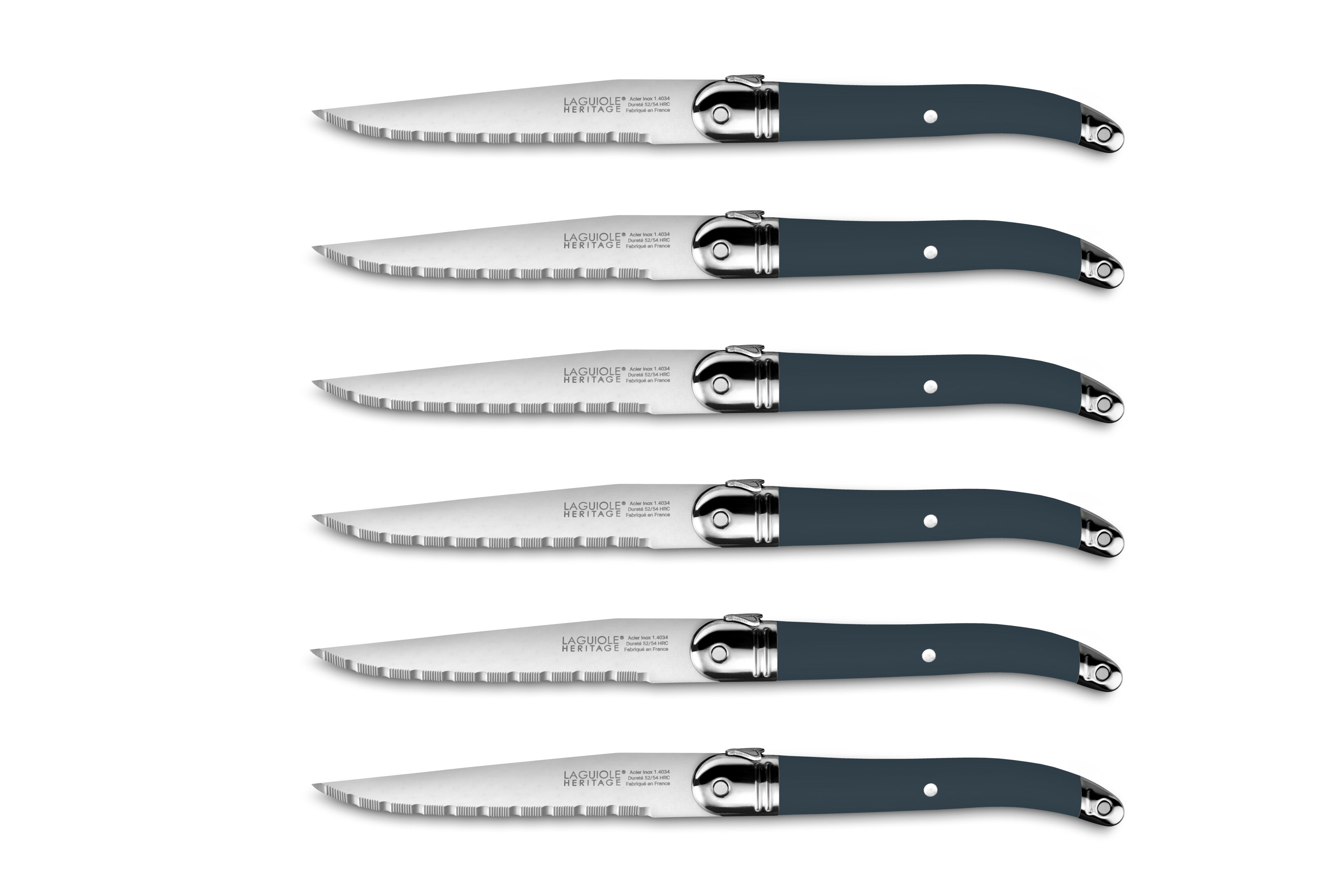 6 couteaux Laguiole Made In France Bleu