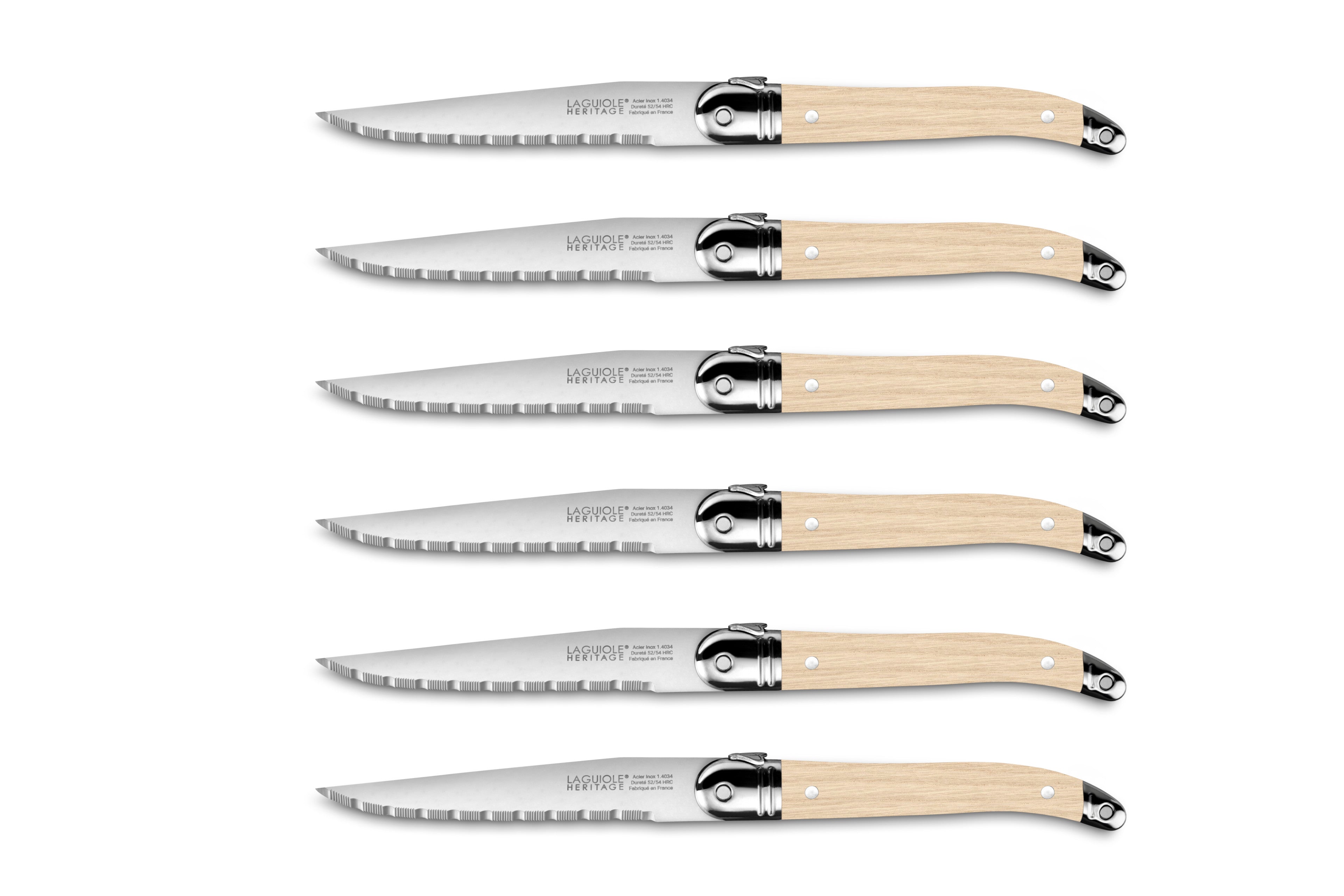 Coffret de 6 couteaux - Bois<br/>Laguiole Héritage