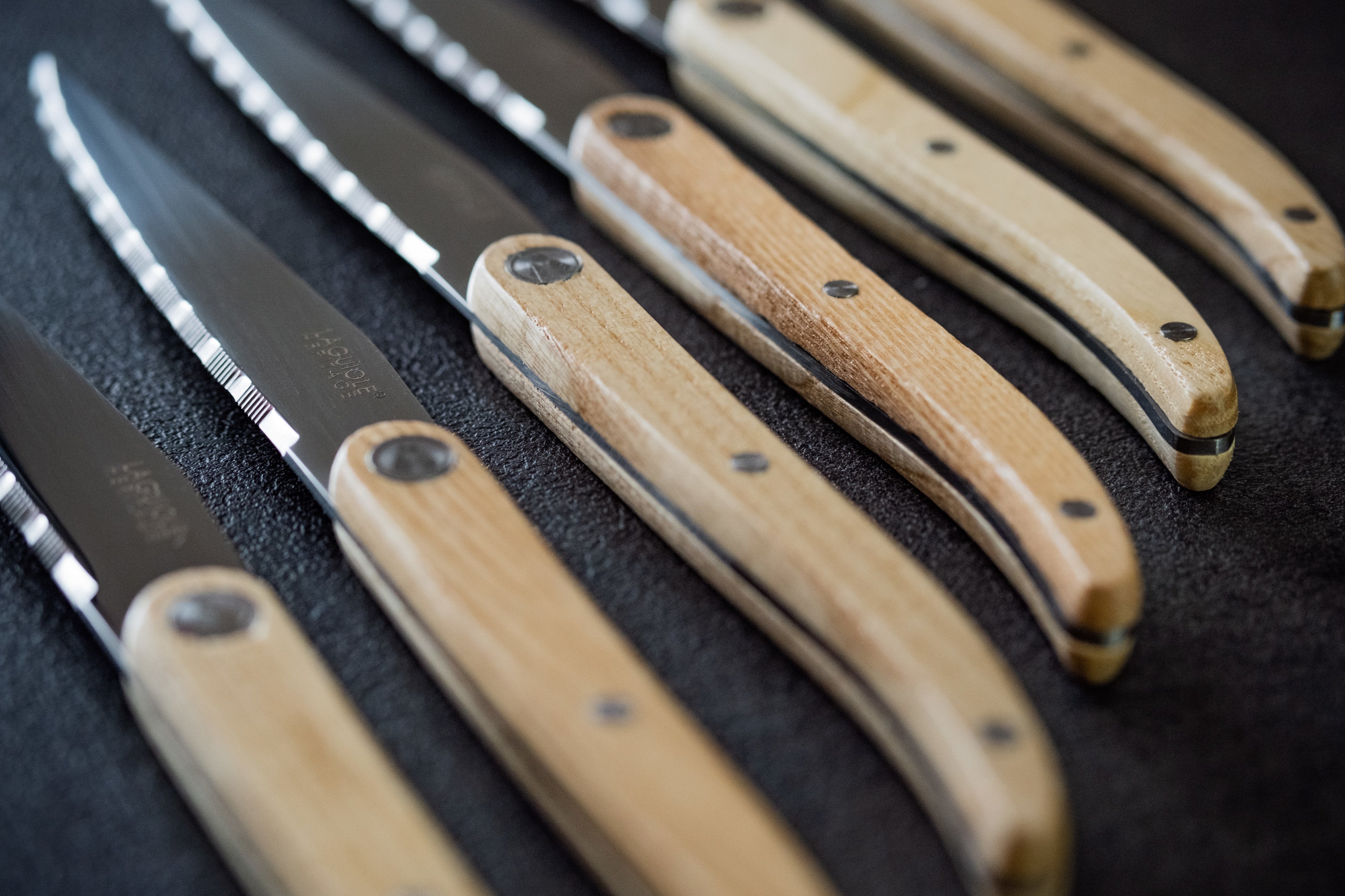 couteau steak laguiole lasure
