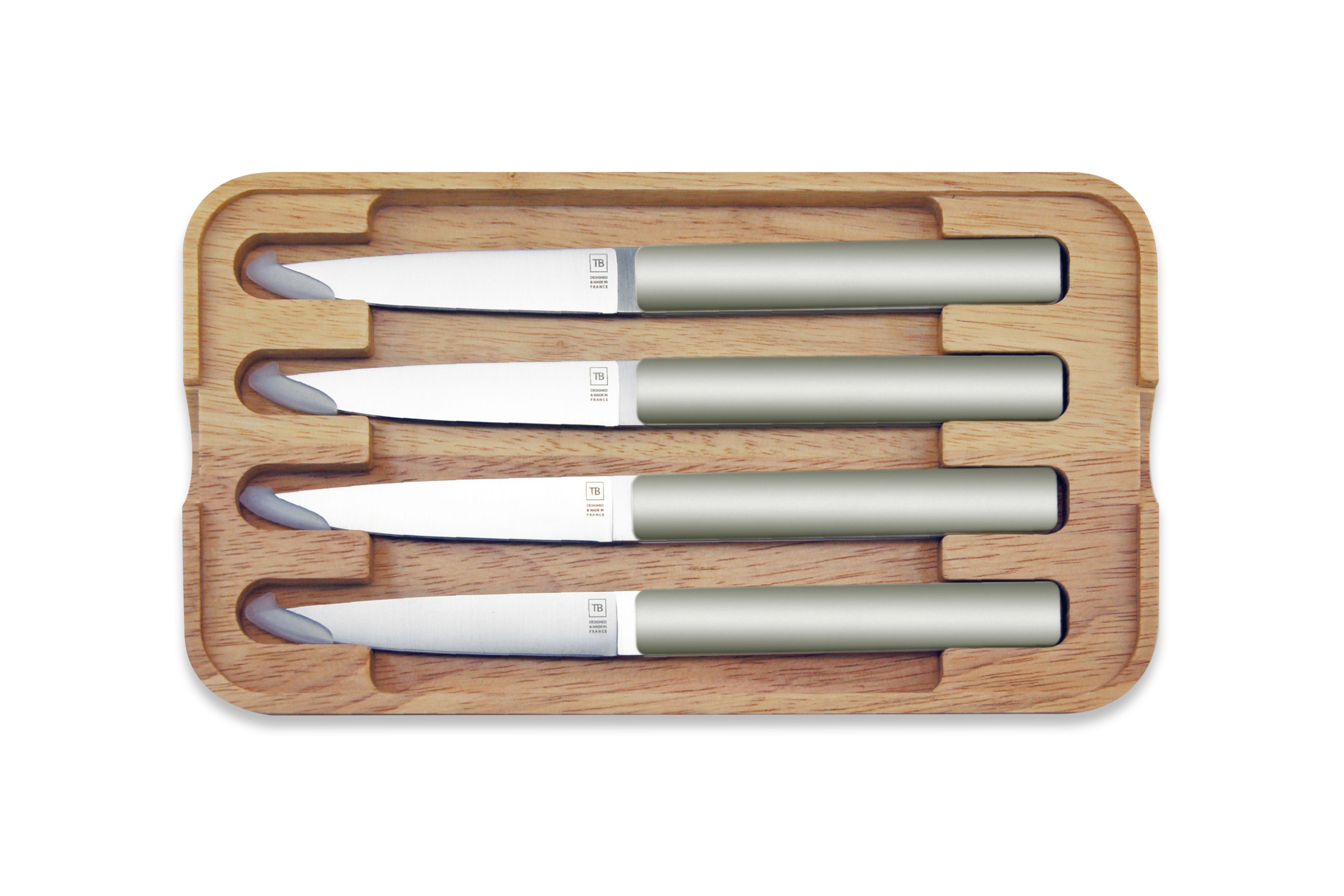 Coffret 4 couteaux de table Hector Argile