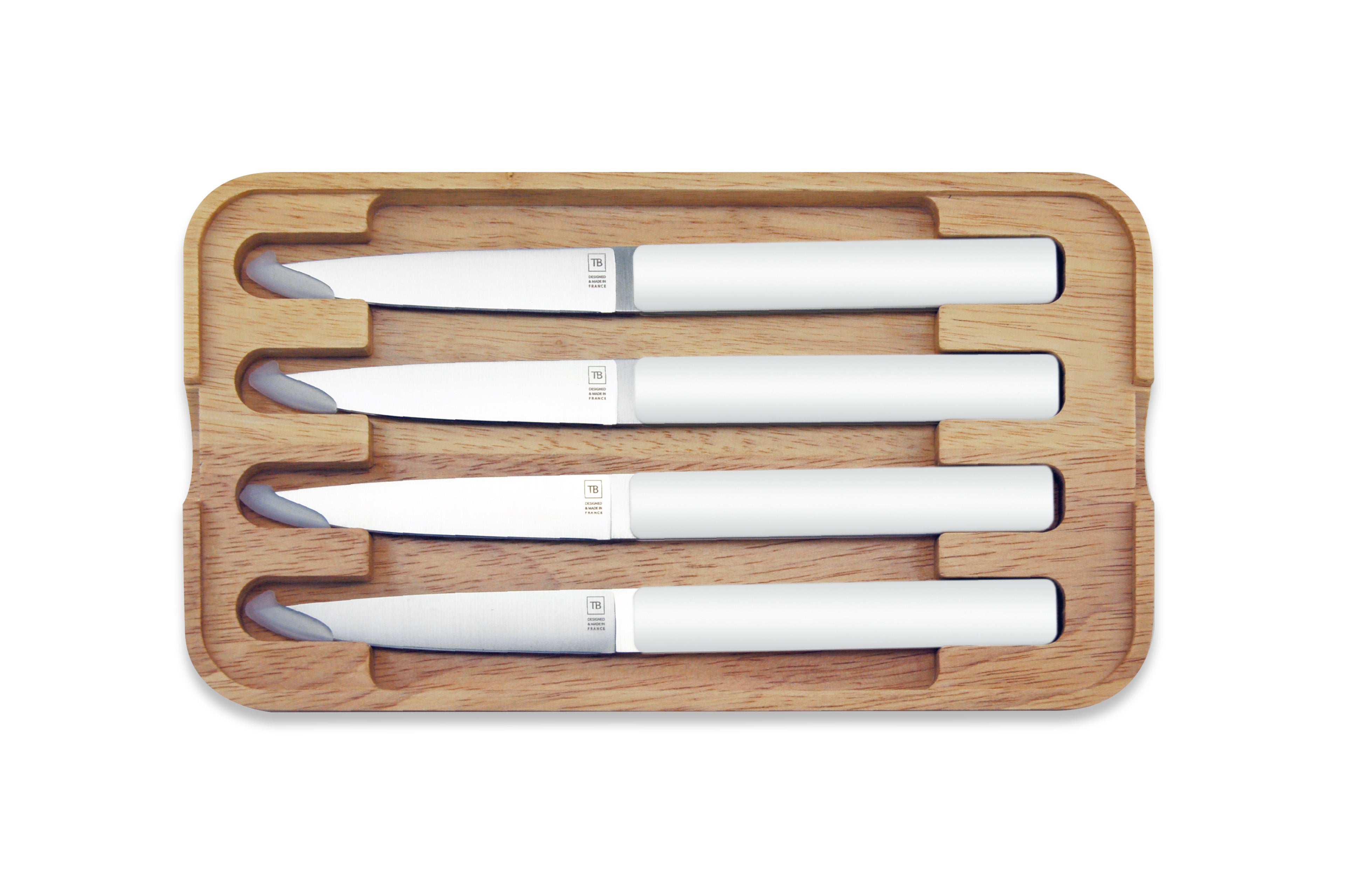 Coffret 4 couteaux de table Hector Blanc