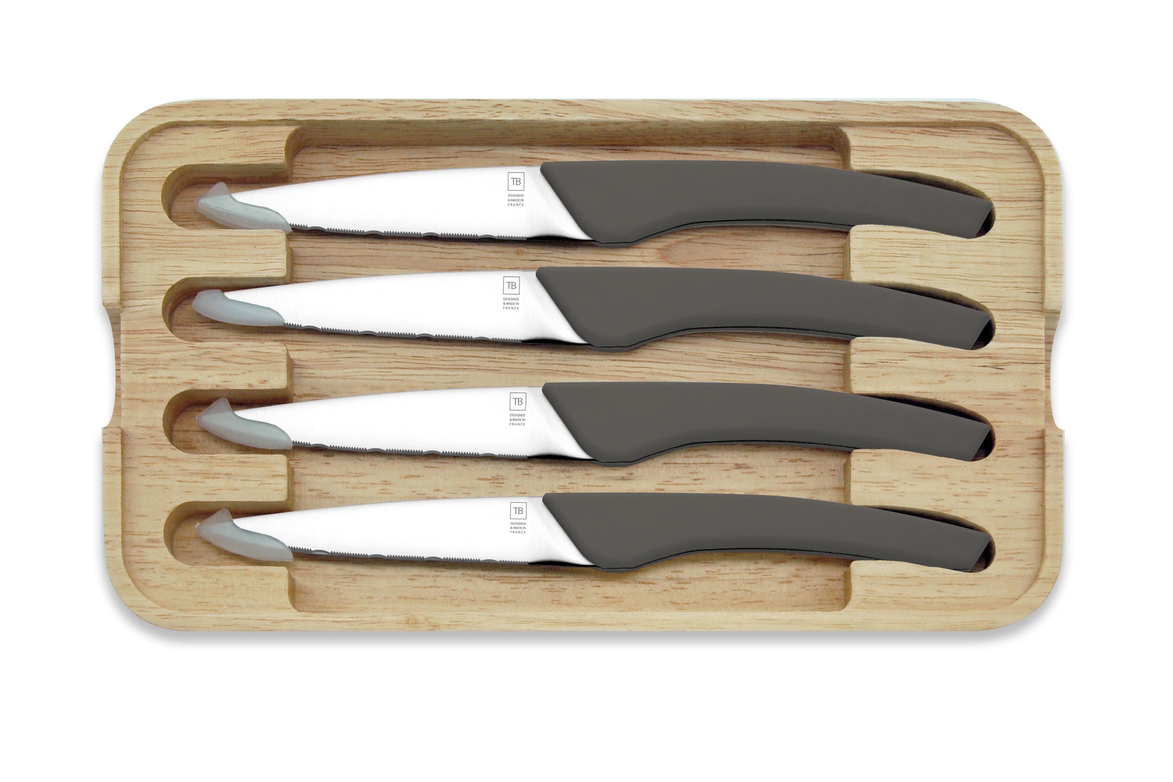 set 4 couteau auguste ABS gris