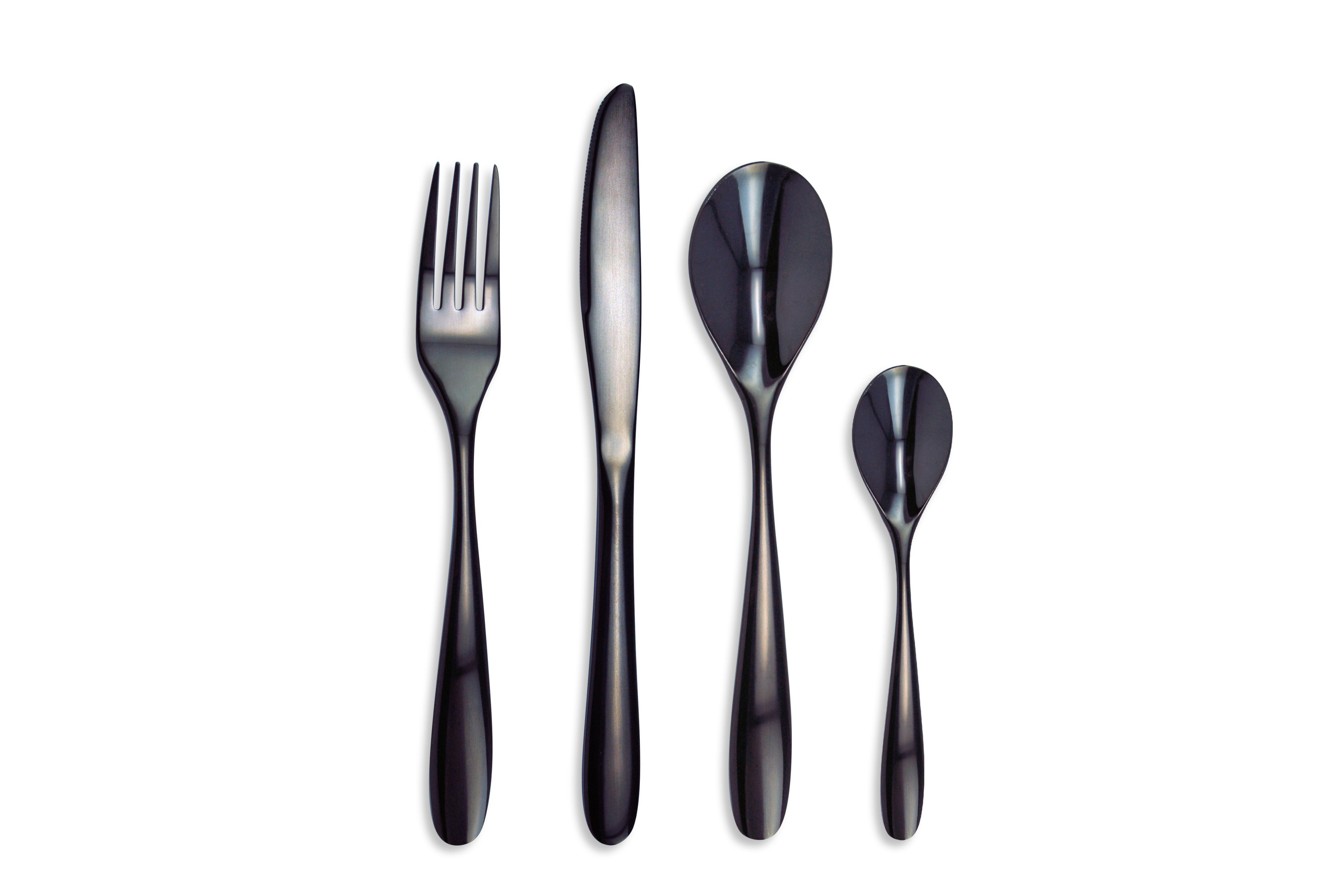 Ménagère 16 pièces bagatelle Noir Brillant