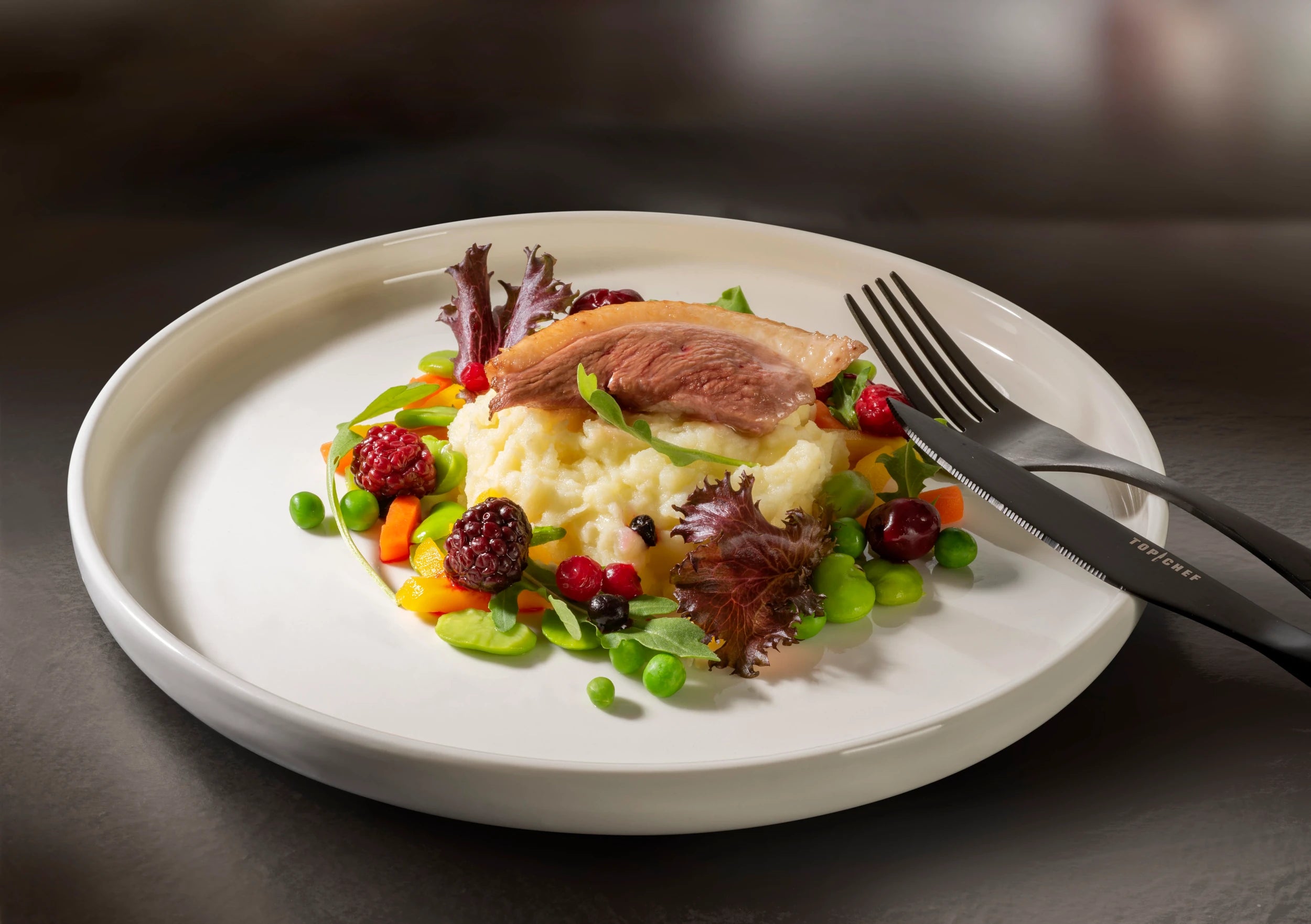 2 Assiettes plates - 25cm<br/>Top Chef