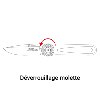 schema deverrouillage lame suricate