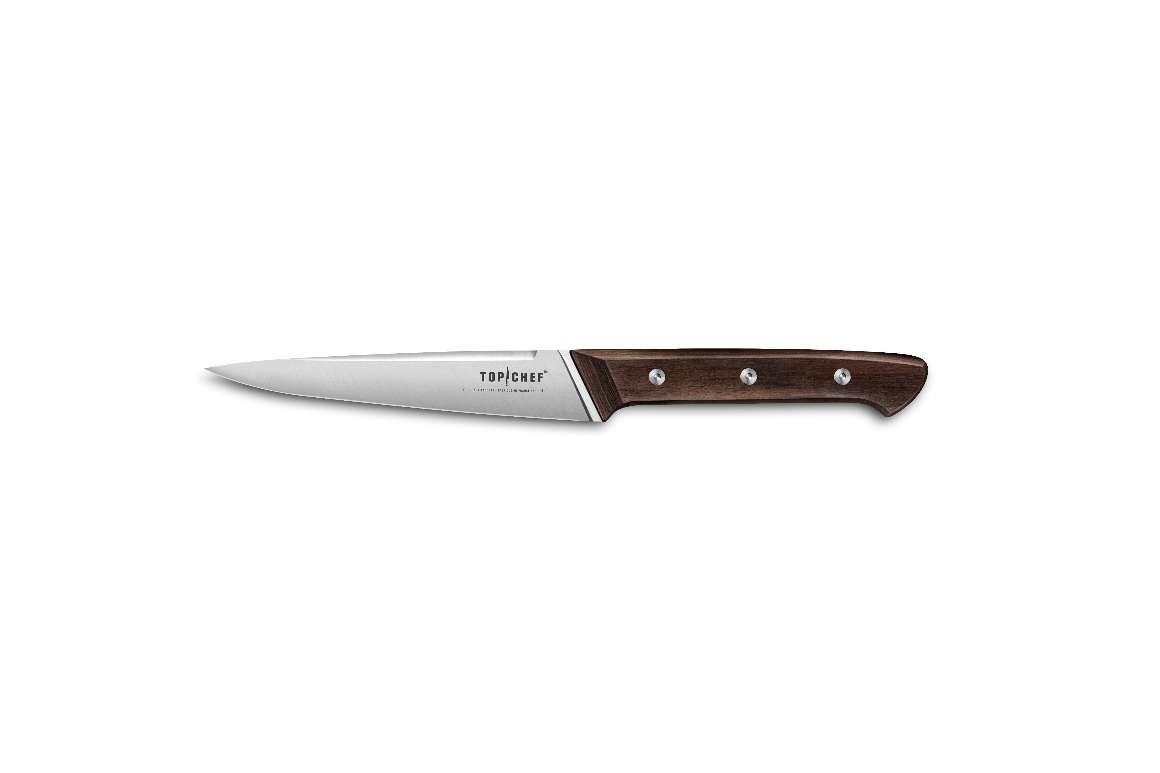 Couteau Steak lisse Top Chef Bois stabilisé